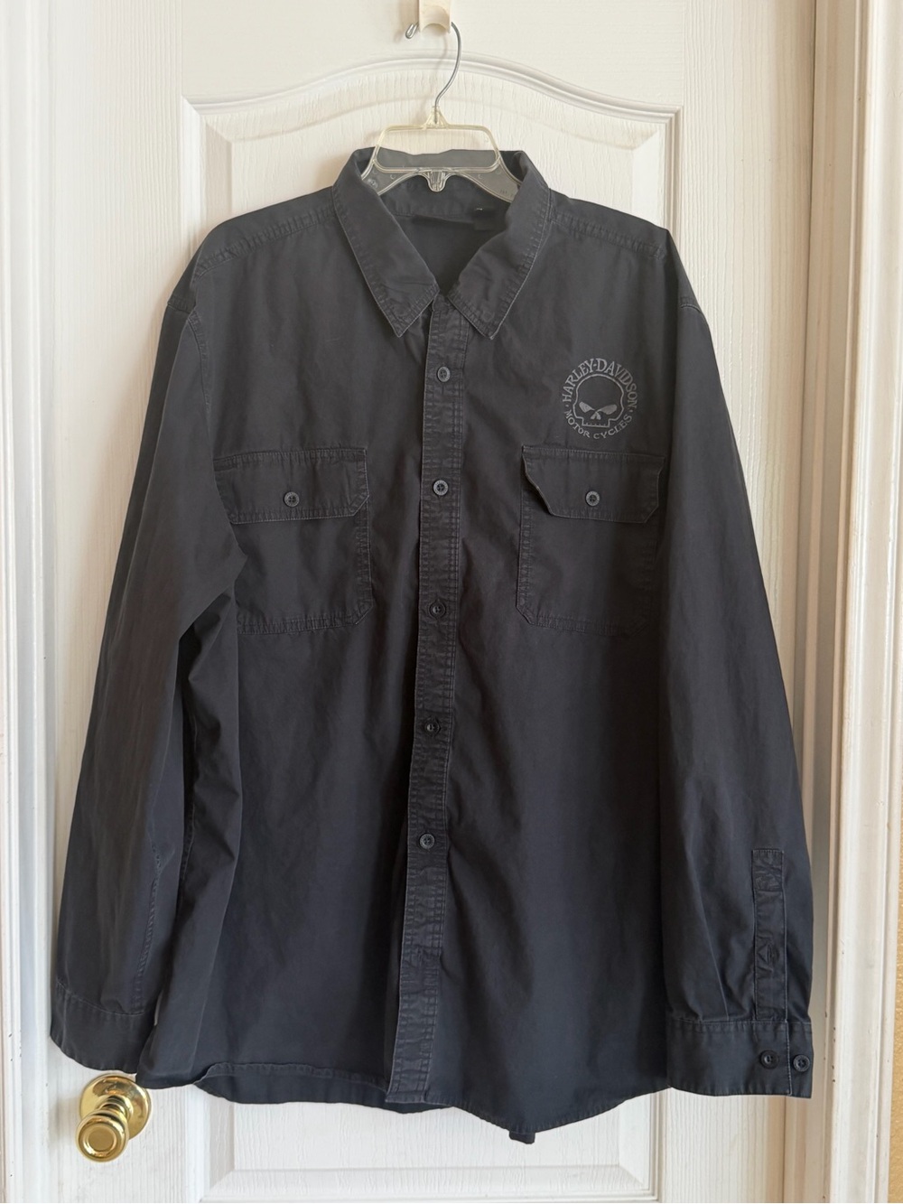 Harley-Davidson Black Button-Up Work Shirt